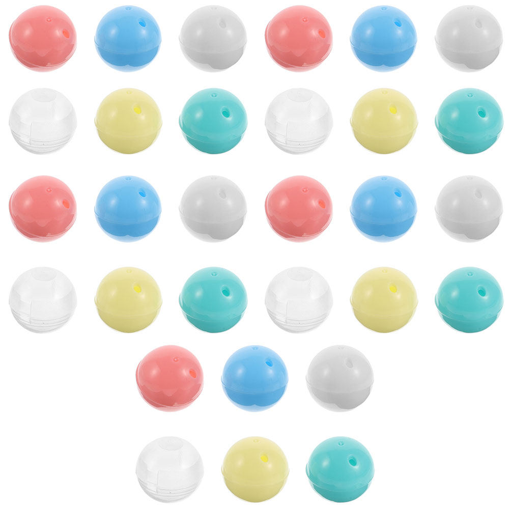 Open Vending Machine - 30Pcs Mini Round Capsules 15Mm Clear
