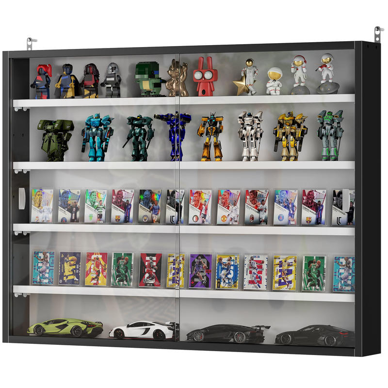 HOMCOM 5-Tier Display Cabinet, - Glass Cabinet Display recensione e prezzo