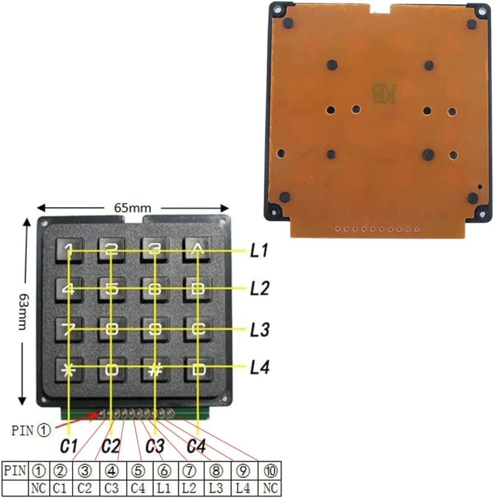 4x4 Matrix Membrane Keypad 16  - Arduino Vending Machine Project recensione e prezzo