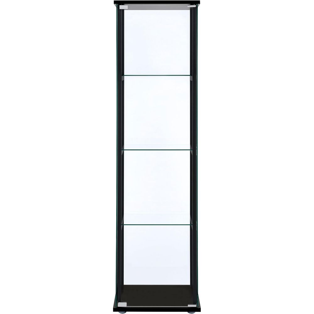 64-inch 5-Tier Clear Glass Cur - Glass Cabinet Display recensione e prezzo