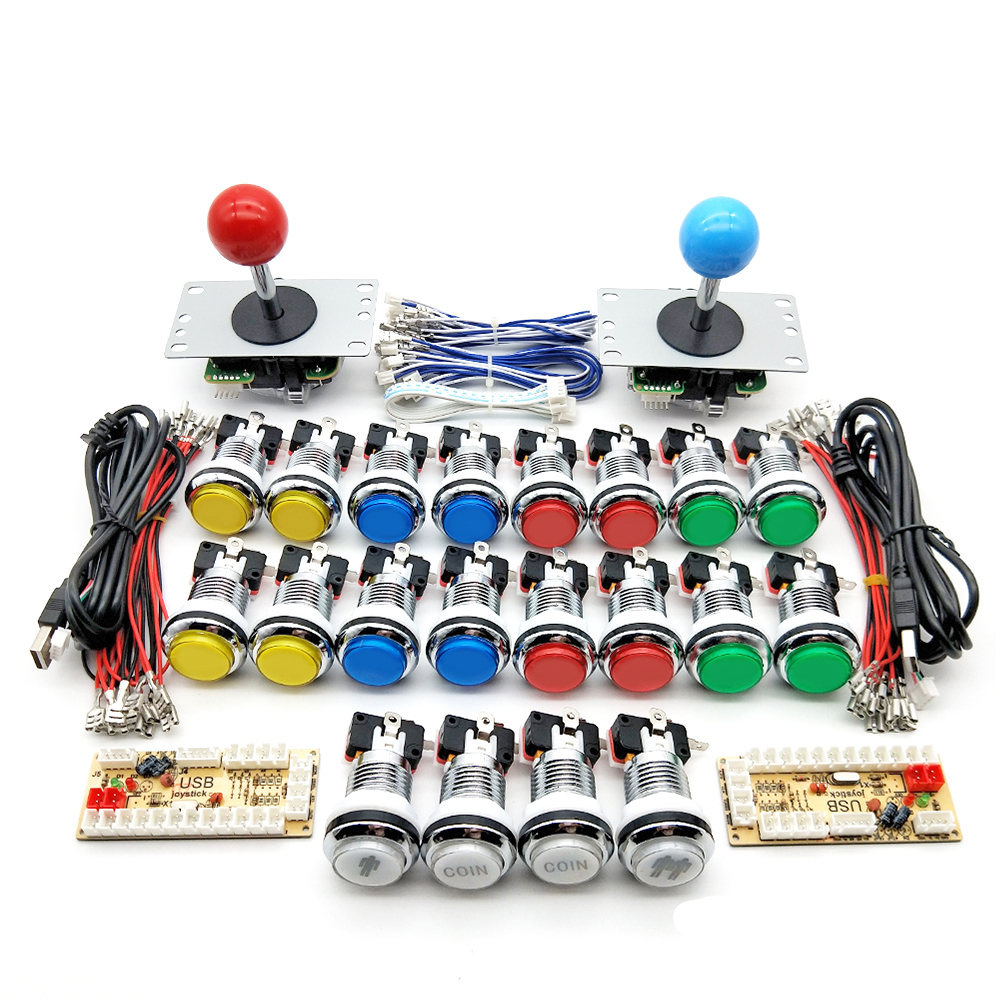 Arcade Kit with LED Silver Chr - Arcade Button Pcb recensione e prezzo