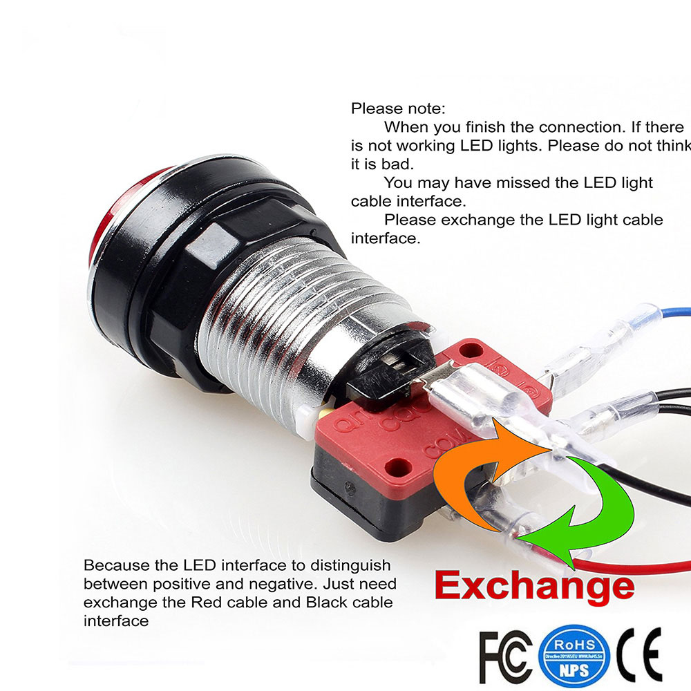 Arcade Kit with LED Silver Chr - Arcade Button Pcb recensione e prezzo