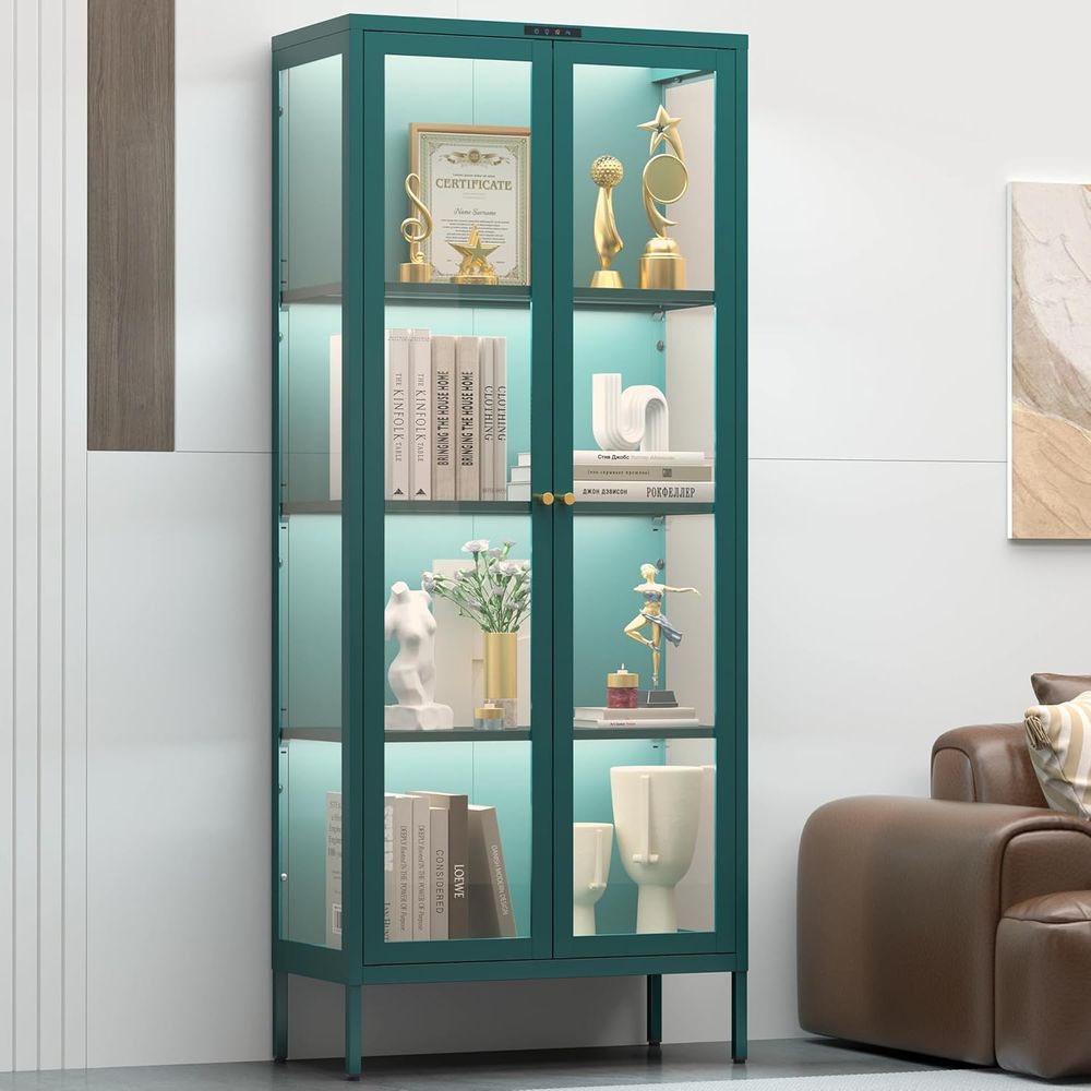 LED-Illuminated Glass Display  - Glass Cabinet Display recensione e prezzo