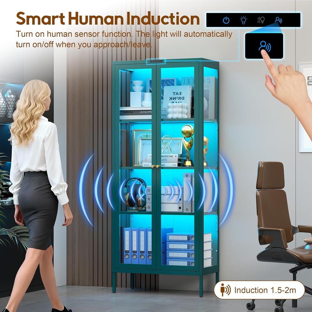 LED-Illuminated Glass Display  - Glass Cabinet Display recensione e prezzo