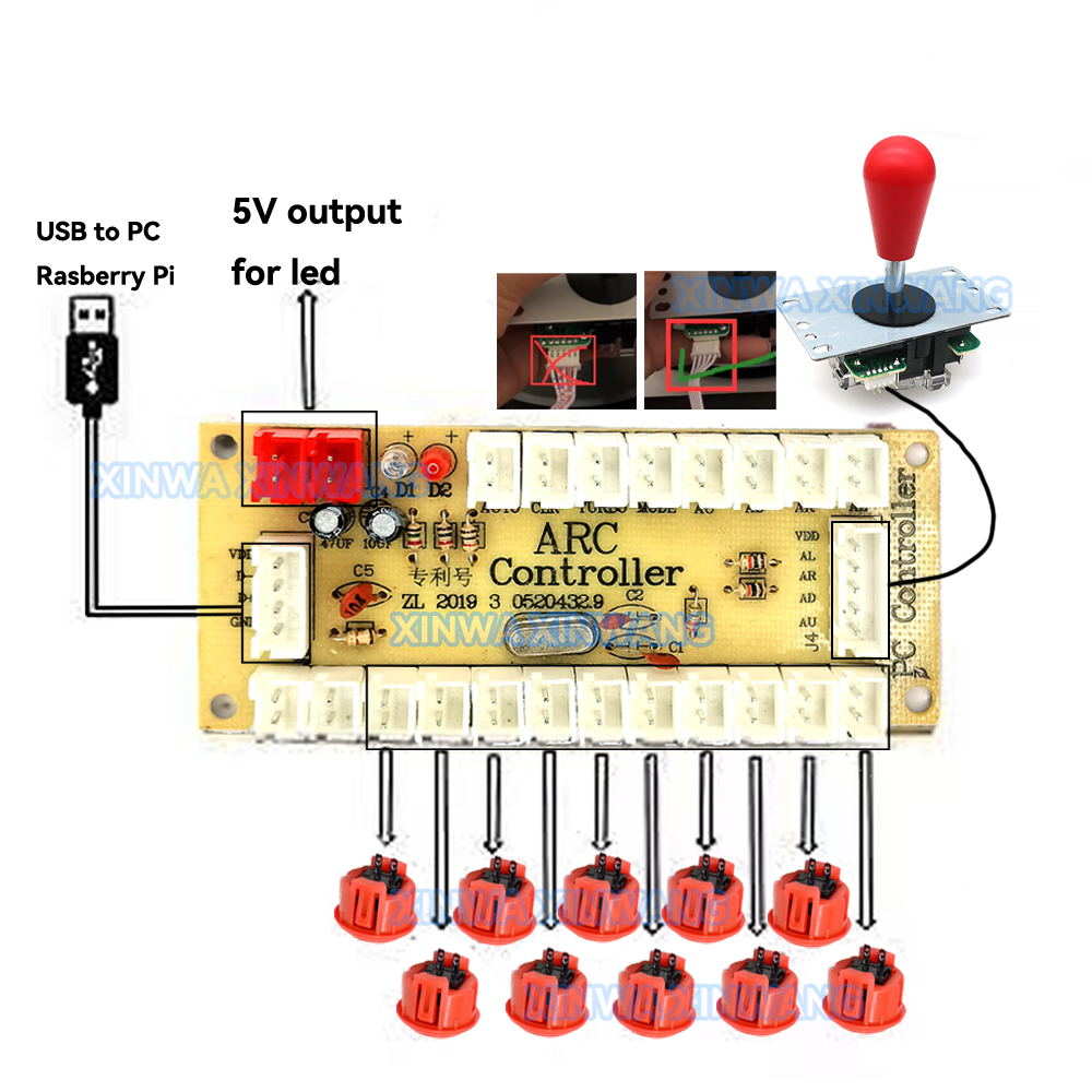 Copy SANWA Game Machine Arcade - Arcade Button Pcb recensione e prezzo
