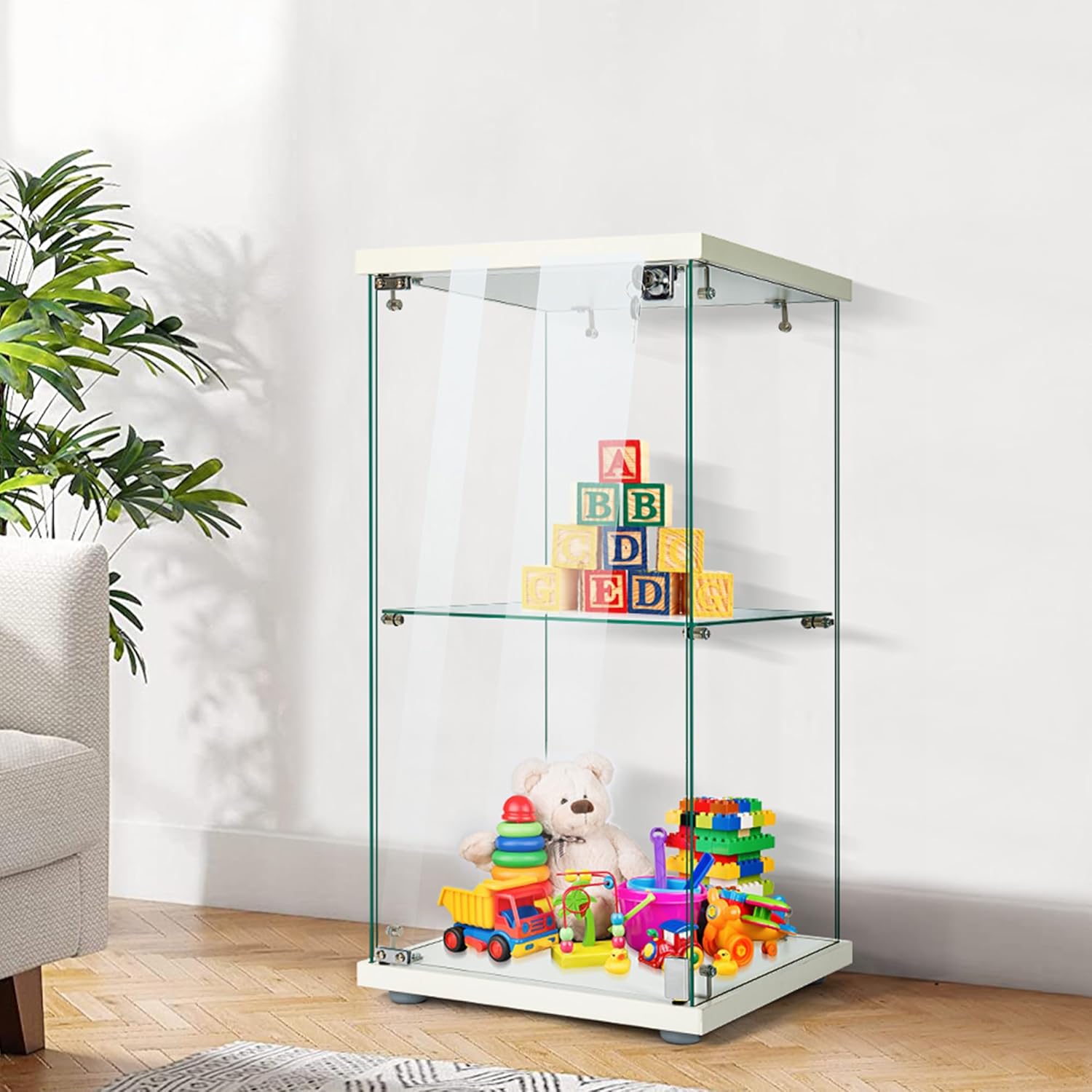 Glass Display Cabinet with Loc - Glass Cabinet Display recensione e prezzo