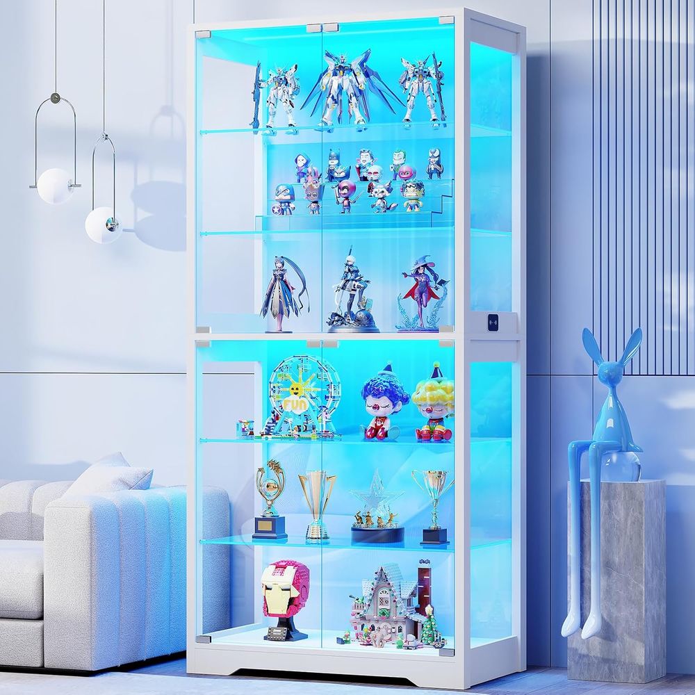 71 6-Tier Glass Door Display C - Glass Cabinet Display recensione e prezzo