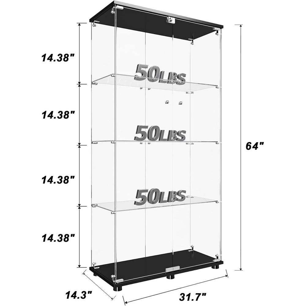 Double Door Glass Display Cabi - Glass Cabinet Display recensione e prezzo
