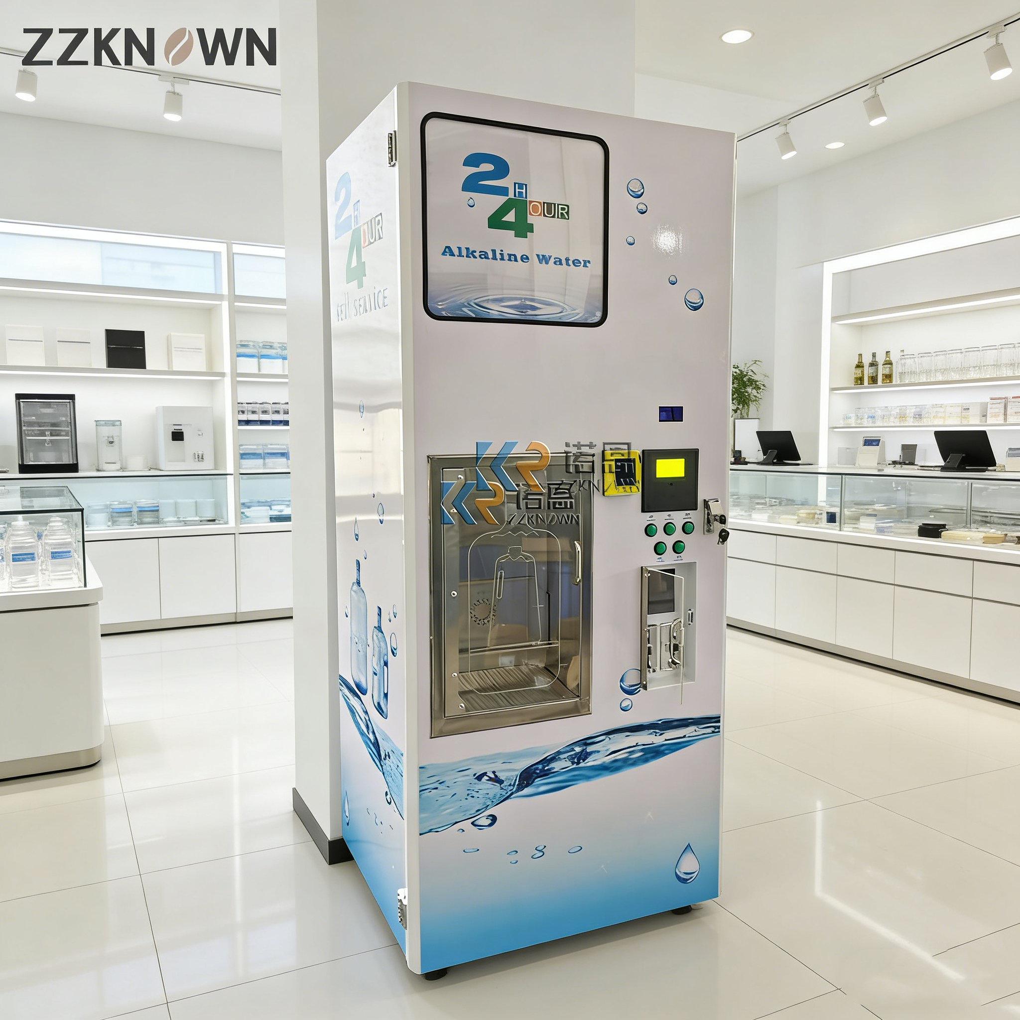 Customizable Ice and Water Ven - Vending Machine Qr Code recensione e prezzo