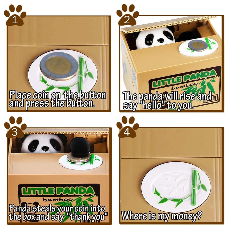 Cat Panda Stealing Coin Money  - Coin Operated Kiddie Ride recensione e prezzo