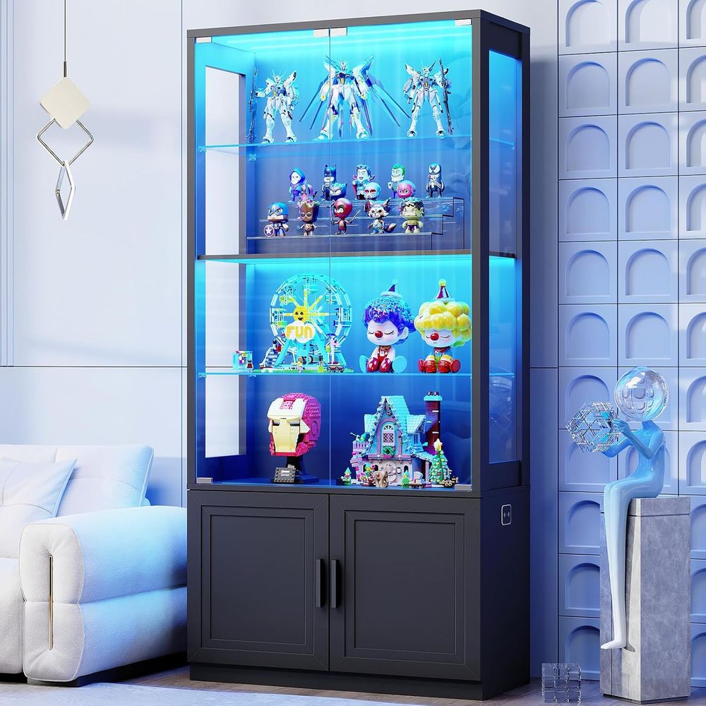 67 4-Tier Glass Display Cabine - Glass Cabinet Display recensione e prezzo