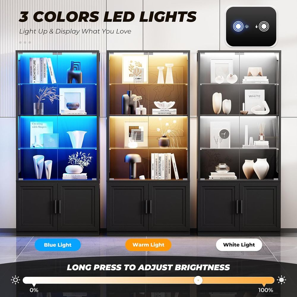 67 4-Tier Glass Display Cabine - Glass Cabinet Display recensione e prezzo