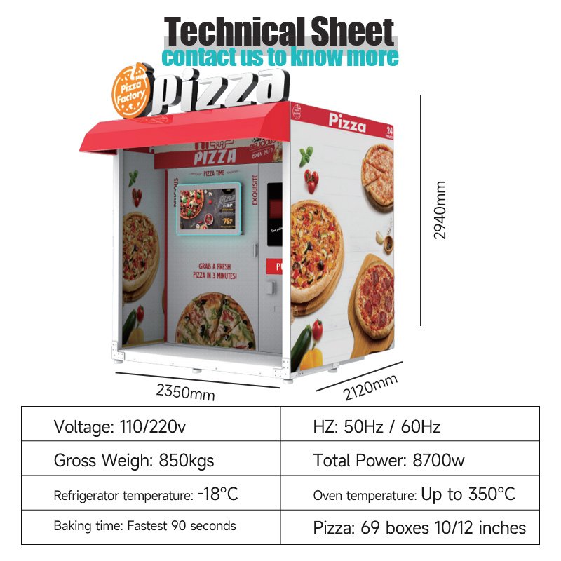 Wholesale Automated Hot Pizza  - Vending Machine Qr Code recensione e prezzo