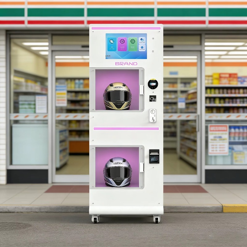 Custom Double Warehouse Helmet - Vending Machine Qr Code recensione e prezzo