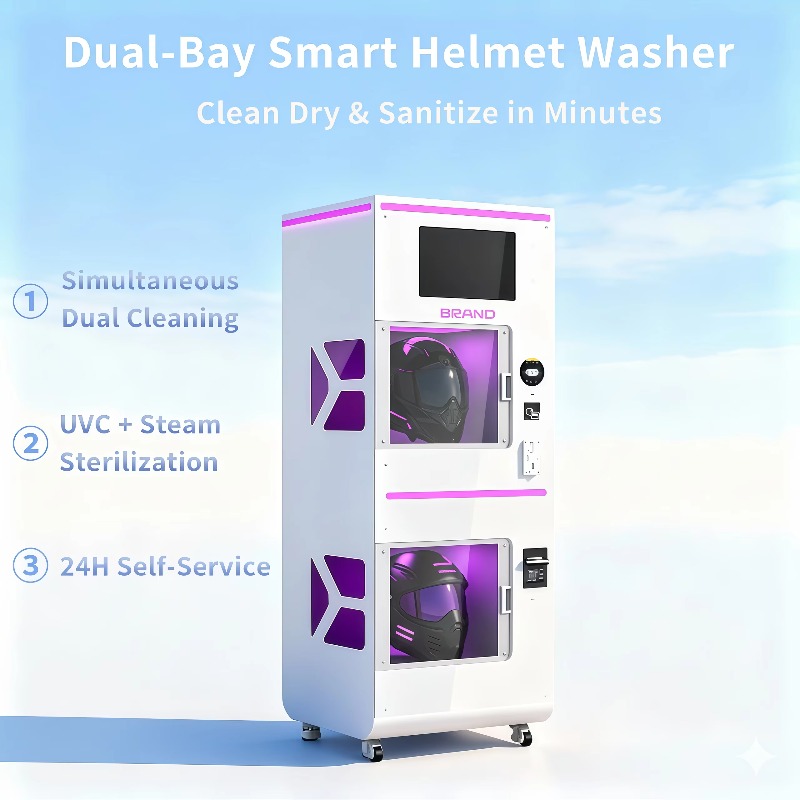 Custom Double Warehouse Helmet - Vending Machine Qr Code recensione e prezzo