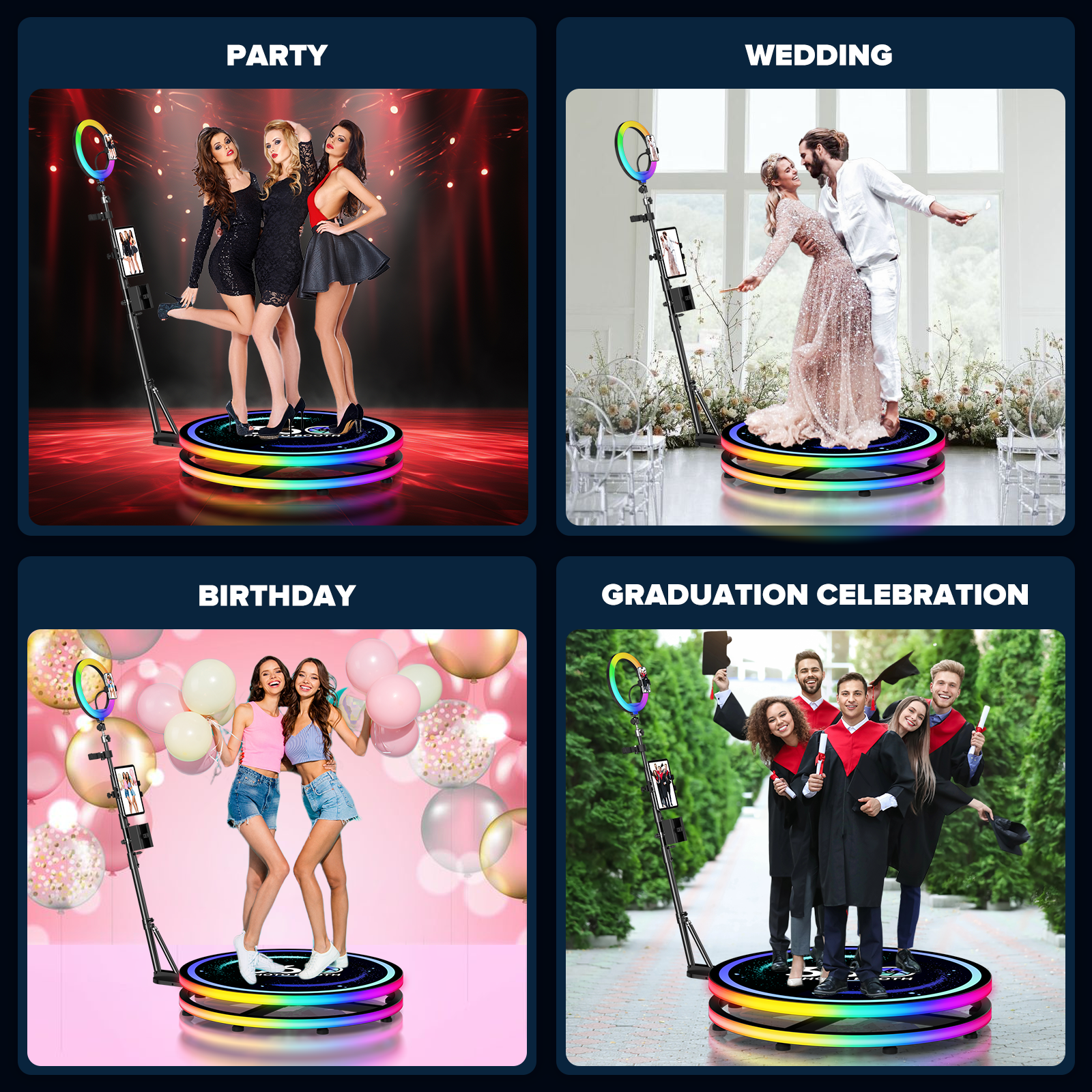 360 Rotating Photo Booth Ring  - Photo Booth Machine recensione e prezzo