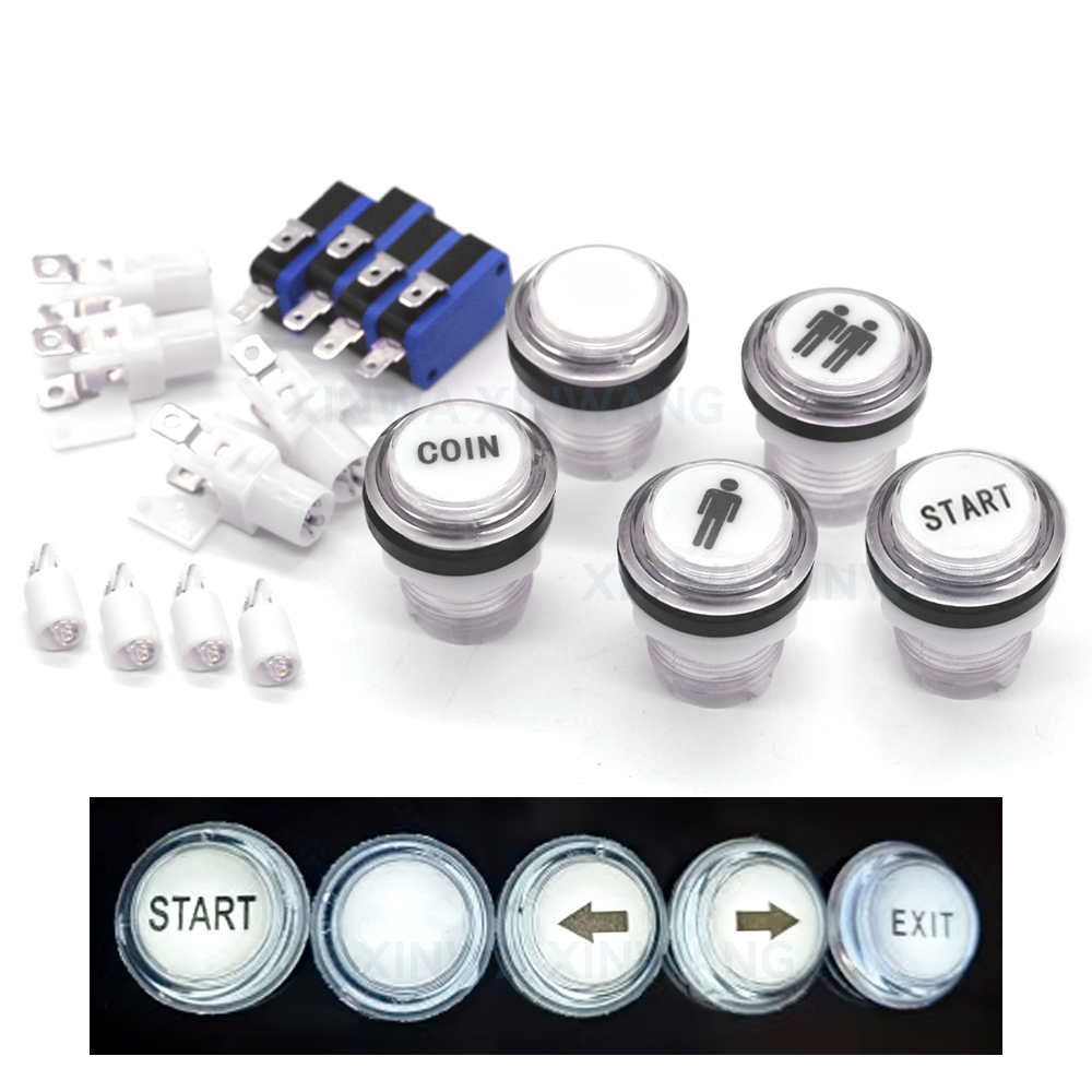 5V 12V Light Push Button 33mm  - Arcade Button Pcb recensione e prezzo