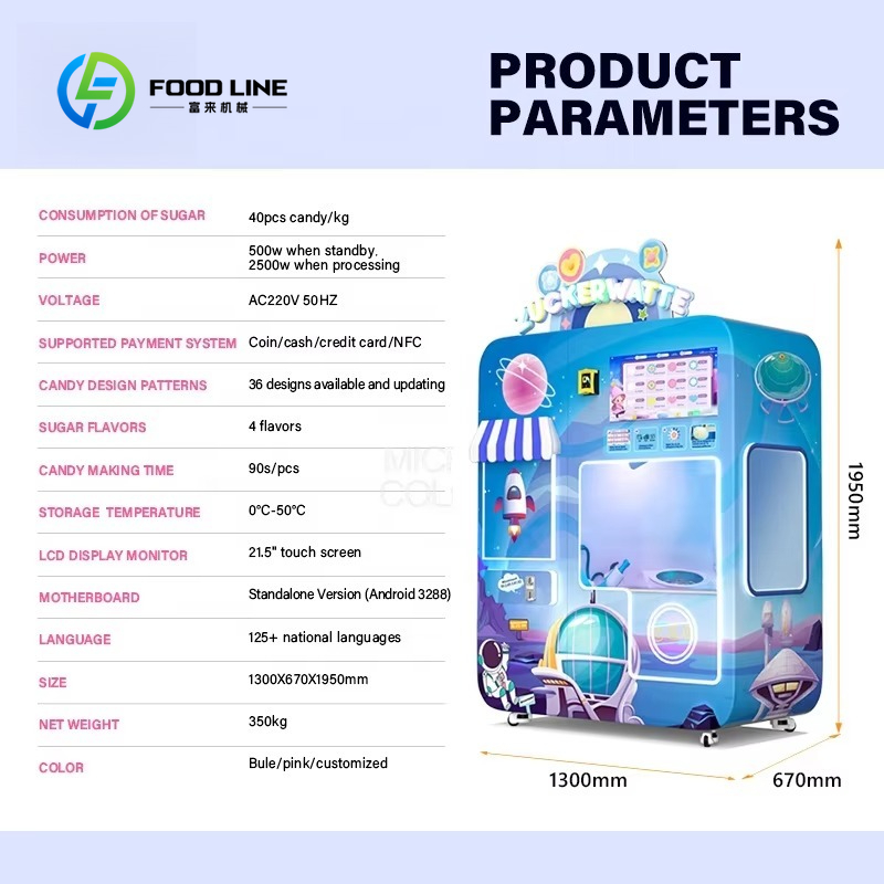 Customized Cotton Candy Vendin - Bill Acceptor Vending recensione e prezzo